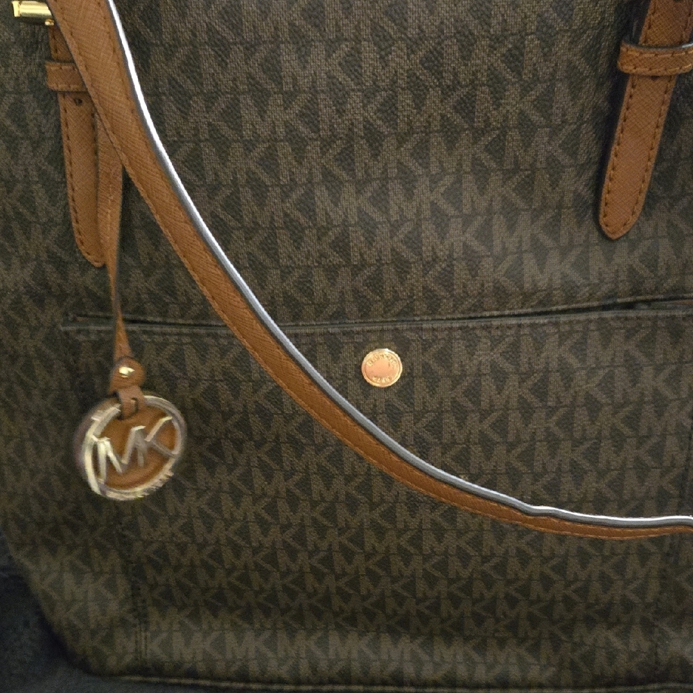 Michael Kors Dark Brown Monogram Bag